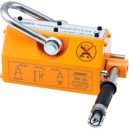 Global Industrial Lifting Magnet, 800 lb. Capacity 298660